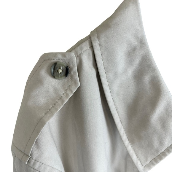 VTG Christian Dior Monsieur Tan Wool Trench Coat Removable Lining Mens Sz 48R XL - Picture 9 of 12